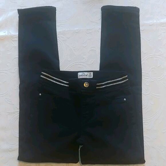 Jordache Girls Rib Waist Skinny Jeans Black Sz. 10 - Picture 2 of 4